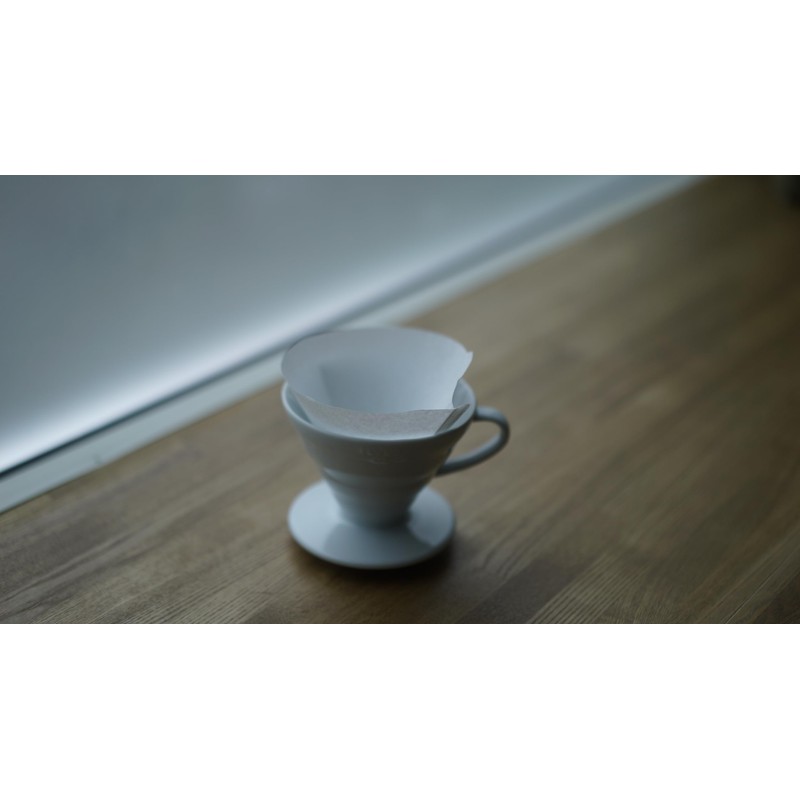 Hario Hario V60 Paper Coffee Filter, Size 02, White, 100ct