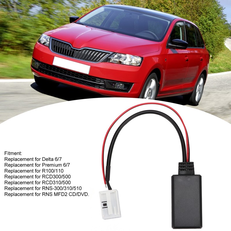 Car Bluetooth Module 12V AUX-IN Cable Wireless Audio Adapter Replacement
