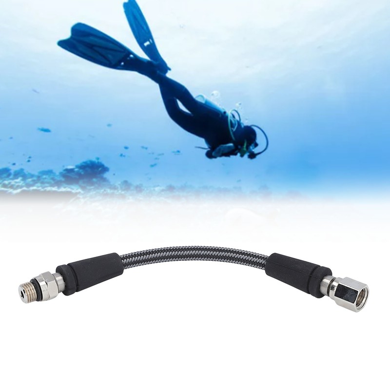 Diving High Pressure Regulator Hose Professional Carbon Fiber Woven Flexible