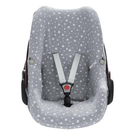 JANABEBE JYOKO KIDS Baby car seat cover liner made cotton compatible with Maxi Cosi Bebé Confort Pebble (White Star)