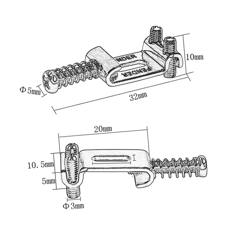 RuiJOTWAT 6 Pack Roller Tremolo Bridge Saddles for Electric Guitars,