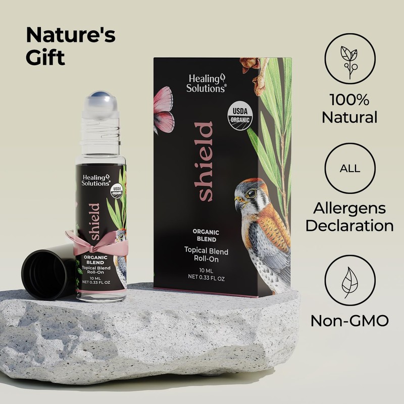 Healing Solutions (2 Pack) Health Shield Essential Oil Roll-On for
