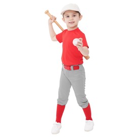 QBK 2T Toddler Baseball Pants Youth Softball Pants Kids Tee Ball Pants for Boy Girl Gray