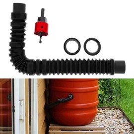 Rain Barrel Connector Kit | Rainwater Barrel Diverter - Rain Butt Connection Kit Rainwater Adapter for Gazebo Pond Garden Roof Exterior Home Yard Outdoor Underground Irrigation