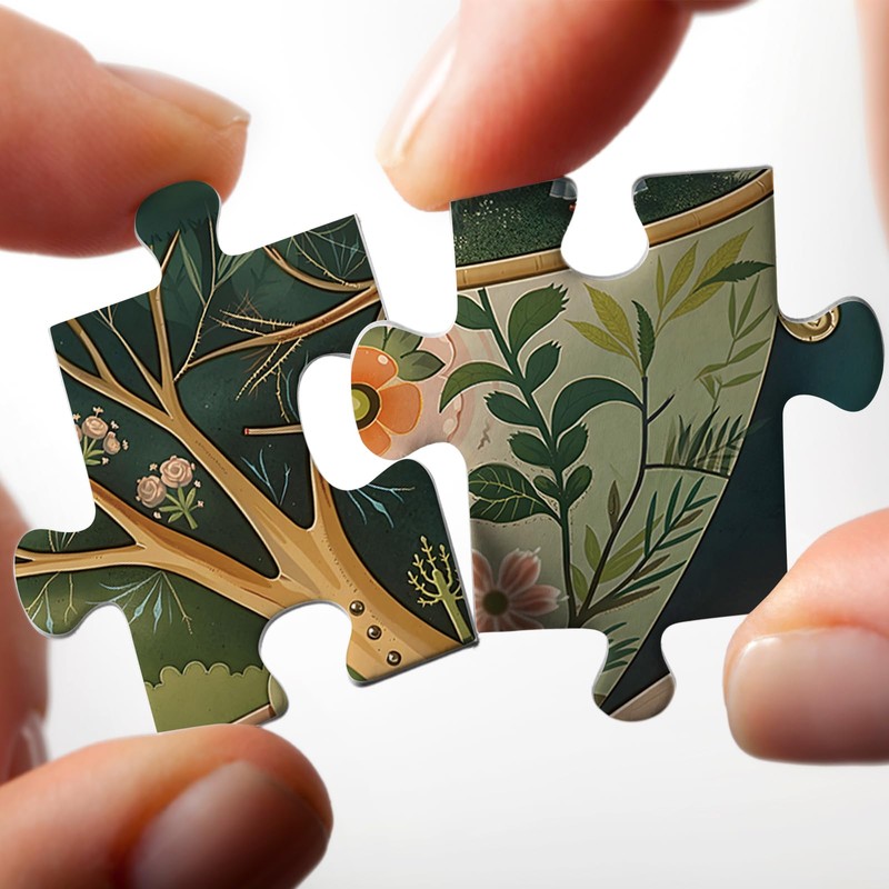 Beautiful Tea Cup Tree Puzzles for Adults 1000 Pieces, Magic