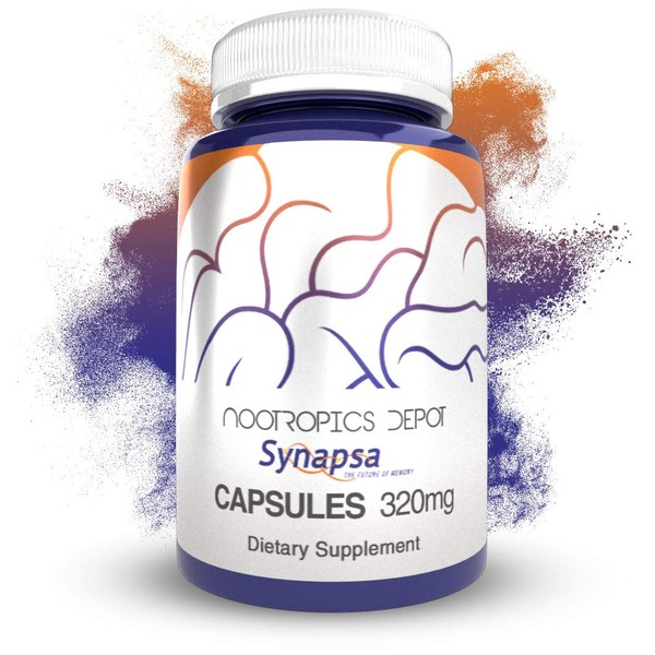 Synapsa Bacopa Monnieri Capsules | 320mg | 180 Count | Whole Plant Extract | Ayurvedic Herb | Adaptogen Supplement | Clinically Proven to Enhance Learning, Memory and Mental Performance