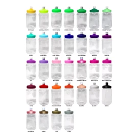 Cilindro Dulcero Tarros Bules 500ml Chupon 50 Piezas Lisas