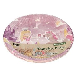PAPSTAR Fairytale Princess 88583 Paper Plates Round Diameter 23 cm Fairytale Princess Disposable Plates Pack of 10