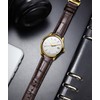 BINLUN Alligator Leather Watch Band for Men Crocodile Grain Leather