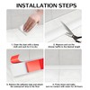 Flexible Quarter Round Molding Trim for Kitchen Countertops,236'' White