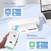 Gloryang Inkless Portable Printer for Travel, Wireless Thermal Printer Supports
