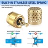 Brass Foot Valve 3/4 inch NPT Heavy Duty Spring Mesh