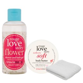Treacle Moon Rouge Love Story Shower Gel 100ml & Body Butter 200ml Set - Romantic Scented Body Care Duo for Soft, Hydrated Skin