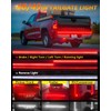 Qasim 48/49inch LED Truck Tailgate Light Strip 5 Function Red/White