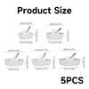5 Pcs Bath Plug Replacement,Rubber Sink Plugs,Universal Drain Stopper Sink