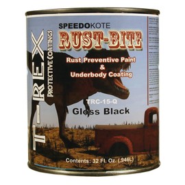 Speedokote Rust Preventive Underbody Gloss Black Paint, Quart, TRC-15-Q, Rust-BITE