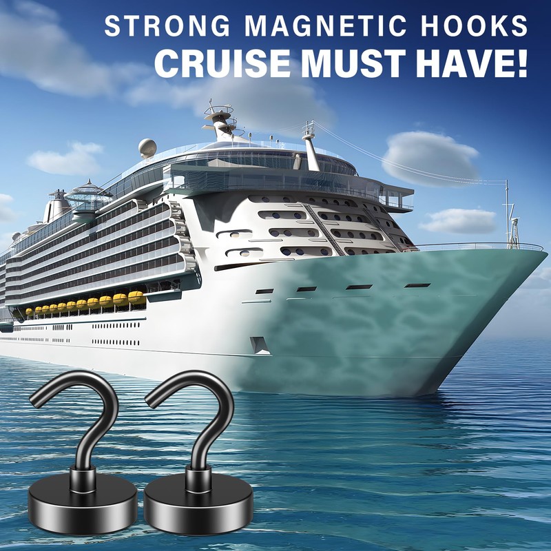 FINDMAG 20 Pack Magnetic Hooks, 50lbs Strong Magnetic Hooks Heavy