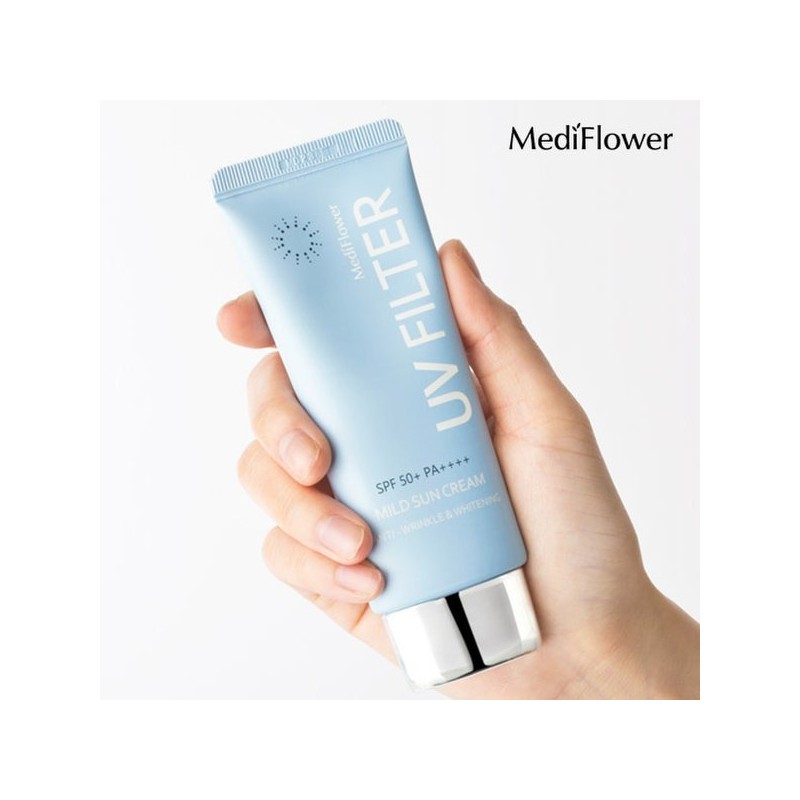 Mediflower 유브이 필터 마일드 선크림 50mlx2 UV Filter Mild Sun