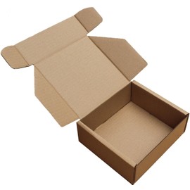 MEG4TEC 1 x Shipping Storage Boxes 6" x 6" x 2.5" Cardboard Postal MAILING Gift Small Parcel Box