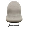 Milsco John Deere Gray Vinyl Mower Seat W/Bracket Fits 240
