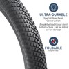 YUNSCM 2-PCS 20" Bike Tires 20x2.35/60-406 and 20" Bike Tubes