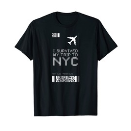 I Survived My Trip To NYC New York I Love NY Brooklyn Travel T-Shirt