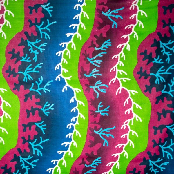 FWD African Print Fabric (90268-4) Floral 100% Cotton 44" Wide