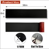 BAJIAOREN 2 Pack Silicone Rubber Door Kick Plate 6x36 Inches