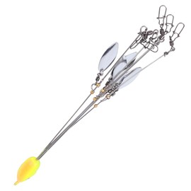 Alomejor Umbrella Fishing Lure with 5 Arms Rig 18g Rotating Sequins Alabama Umbrella Rig Bait for Outdoor Fishing