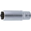 BGS 2972" Super Lock Deep Socket, Silver, 1/4" 12 mm