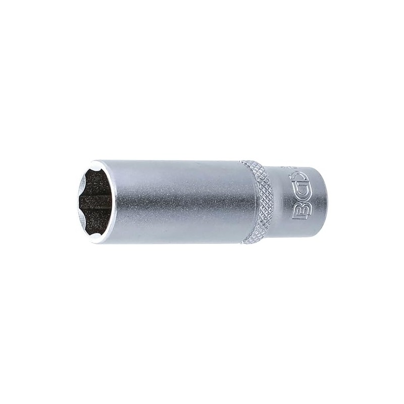 BGS 2972" Super Lock Deep Socket, Silver, 1/4" 12 mm