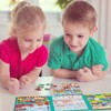 Kaisibum 2 Sets Magnetic Puzzles for Children, 25-30-42 Pieces Dinosaur