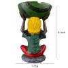 8" Medium Rasta Jamaican Man Holding Bowl Polyresin Ashtray Decoration