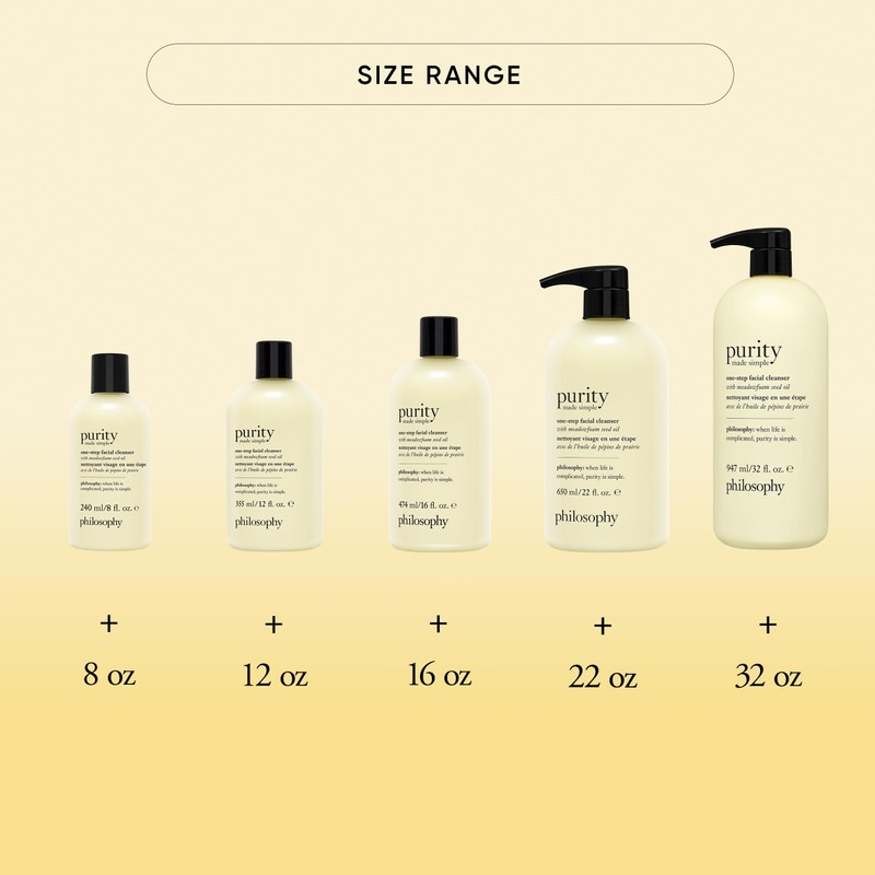 philosophy purity made simple facial cleanser 22 fl oz