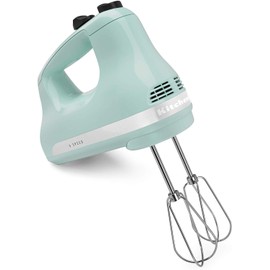 KitchenAid RKHM5IC 5-Speed Ultra Power Hand Mixer, Ice Blue CERTIFIED (Renewed)