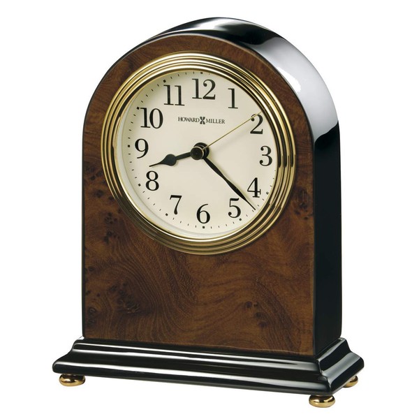 Howard Miller Bedford Table Clock 645-576 – Walnut Finish with Quartz Movement