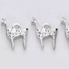 Unbranded 10 Alpaca Charms Double 2 Sided Antique Silver Tone