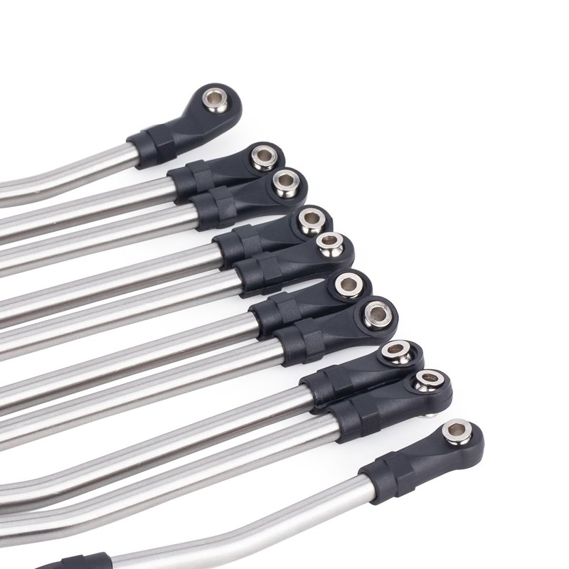 10Pcs Stainless Steel Link Rod Linkage 313mm Wheelbase for Axial