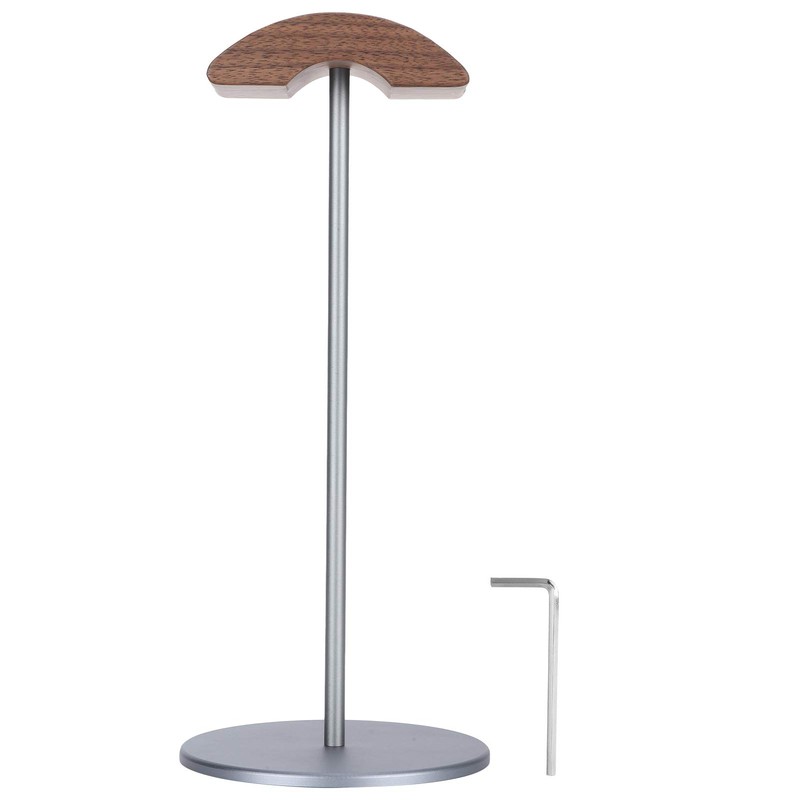 Cikonielf Headphone Stand Headphone Holder Walnut Wood Headphone Holder Aluminium