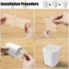 Toothbrush Holder for Bathroom,Clear Acrylic Detachable for Easy Cleaning Multi-Function