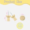Pack of 100 wooden push pins, thumbtacks wood for cork