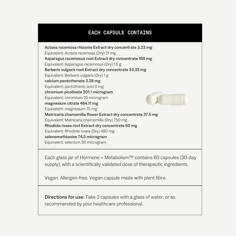 My Way Up Hormone + Metabolism 60 Hard Capsules