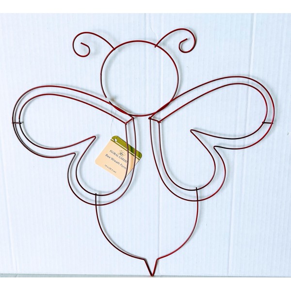 JF- Metal Bumble Bee Wire Wreath Form, 14" (Set of