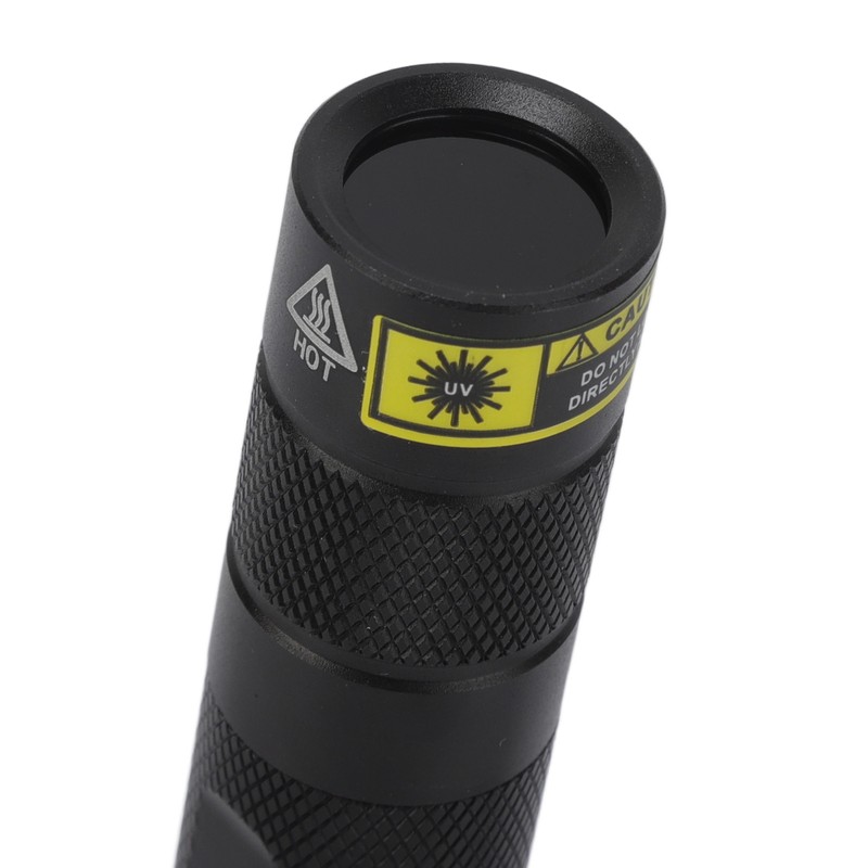 UV Flashlight LED 365nm Aluminium Alloy Battery Powered Widely Used
