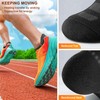KEMISANT Mens Running Socks, Athletic Ankle Socks for Men Full