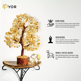 Aventurine Yellow, Feng Shui Crystals and Stones, Real Tree Energy, Gem Tree Stones, Good Luck Money Tree, Spiritual Decor, Yellow Living Room Decor, Crystal Stone, Money Crystals, Fung Shui