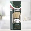 PRORASO Shaving Brush with Natural Boar Bristles, Lightweight Handle, Green