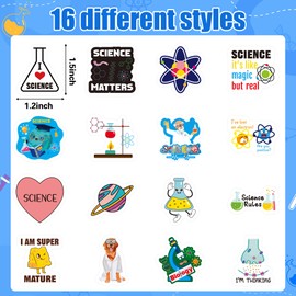 BeYumi Natural Sciences Roll Stickers - 1000Pcs Biology Experiment Stickers in 2 Rolls Waterproof Vinyl Laboratory Decals for Laptop Bottle Notebook Luggage Computer Classroom Decor for Kids Students