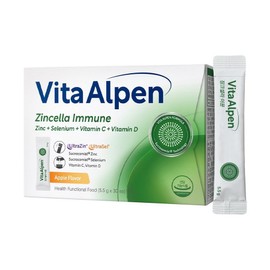 Vita Alpen Zinc Cella Immune Sucrozomial Zinc Selenium Triple Coated High Content Minerals 30 sachets, 1 unit, 30 servings / 비타알펜 징크셀라 이뮨 수크로조미알 아연 셀레늄 3중코팅 고함량 미네랄 30포, 1개, 30회분