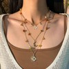 Layered Crystal Sun Necklace Boho Hippie Summer Beach Necklace Boho